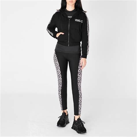 versace logo active top|versace yoga leggings.